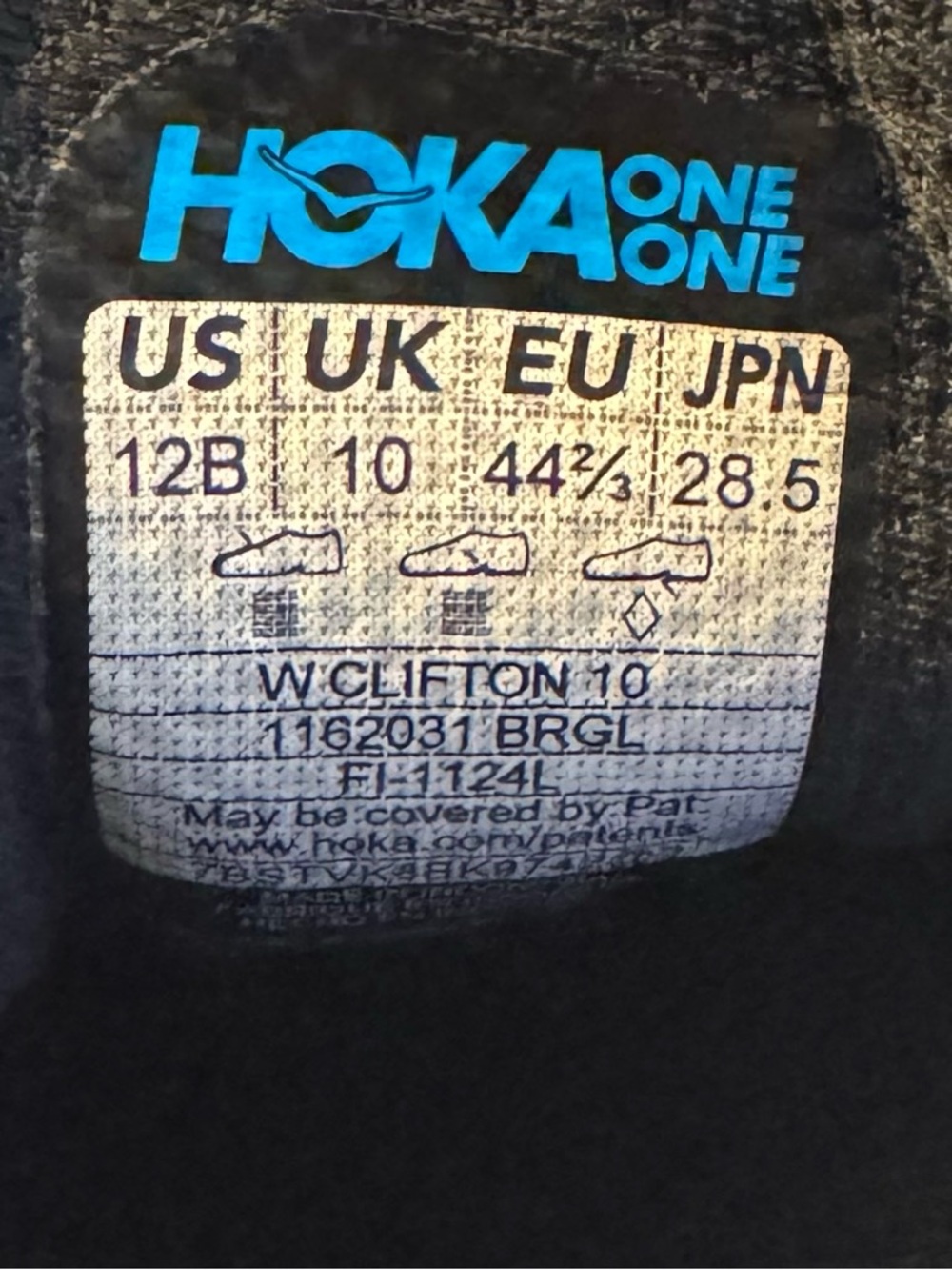 Hoka Clifton 10 Black/Rose Gold 1162031 BRGL Size 12 - Picture 7 of 11